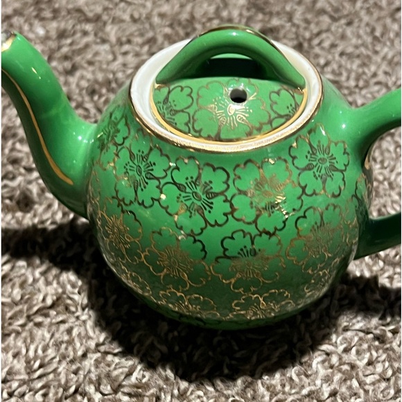 hall Kitchen Vintage Hall Gold Painted Teapot 2 Cup Individual